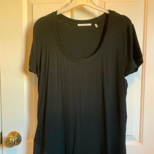 Tahari Medium Black Scoop Knit Top, New